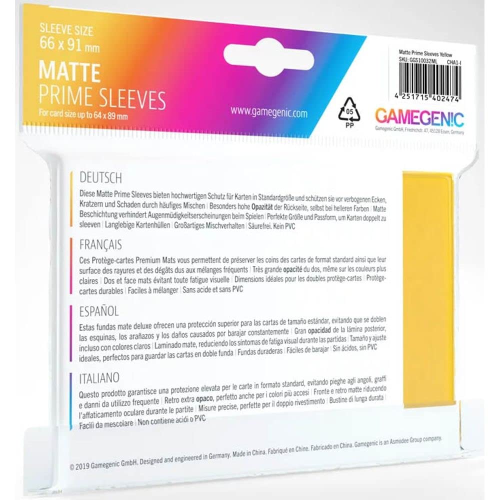 gamegenic-matte-prime-sleeves-kartenh-llen-gelb-100-st-ck image 2