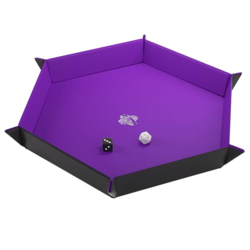 gamegenic-magnetic-dice-tray-hexagonal-w-rfelschale-schwarz-lila image 7