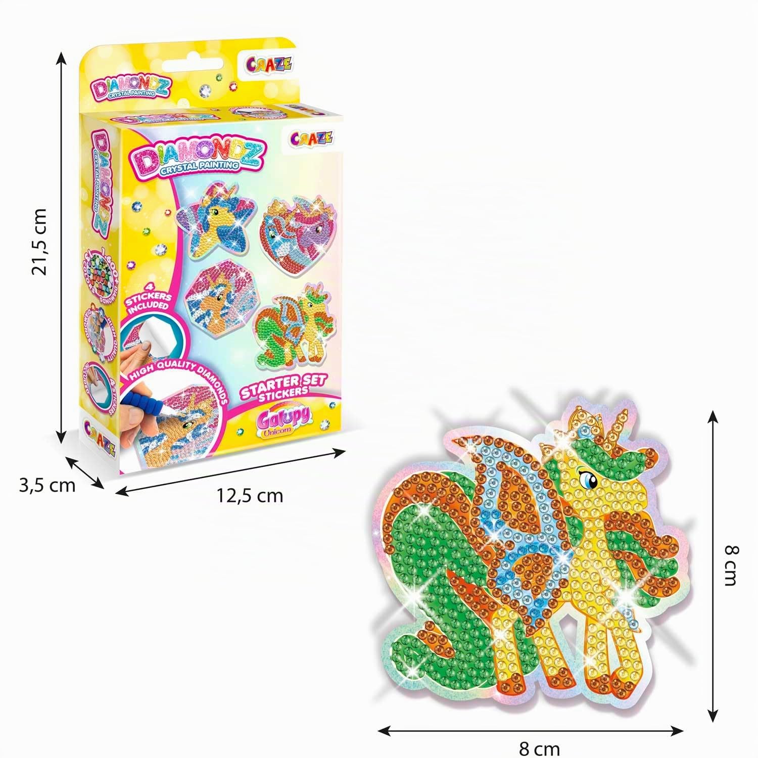 craze-diamondz-galupy-unicorn-diamond-painting-sticker-starter-set image 5
