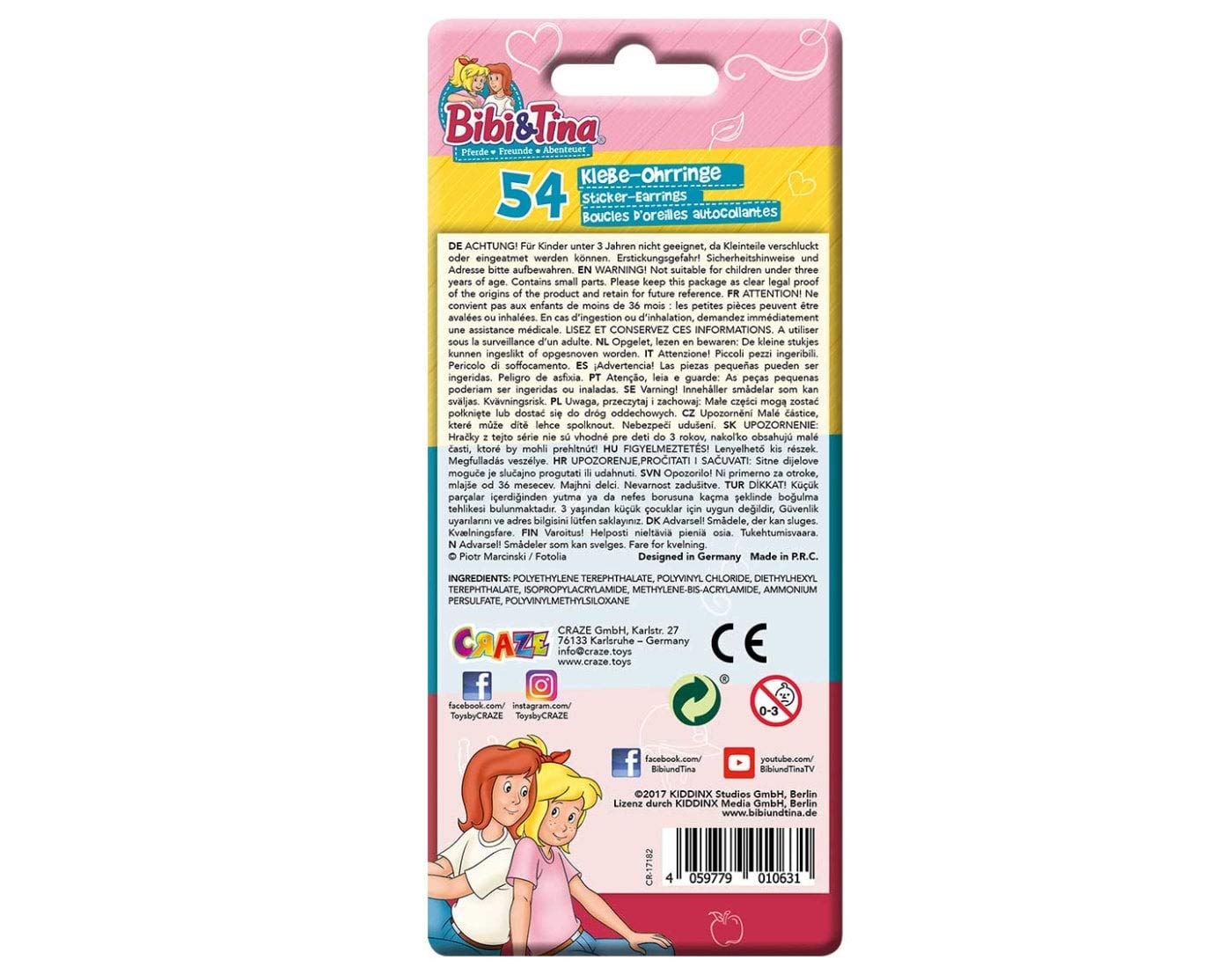 craze-bibi-tina-sticker-earrings-ohrringe-selbstklebend-3d image 7