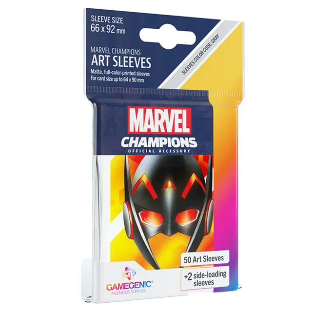 gamegenic-marvel-champions-wasp-sleeves-grau-50-st-ck image 1