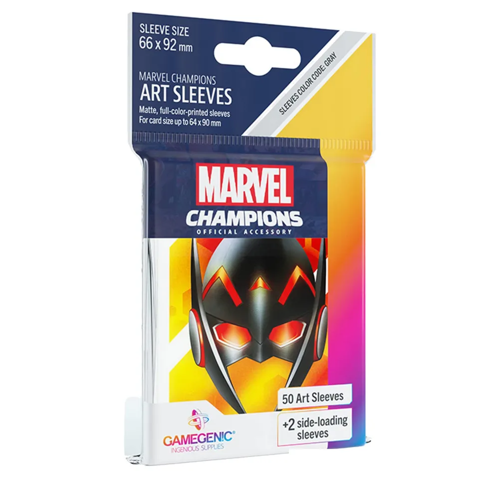 gamegenic-marvel-champions-wasp-sleeves-grau-50-st-ck image 1