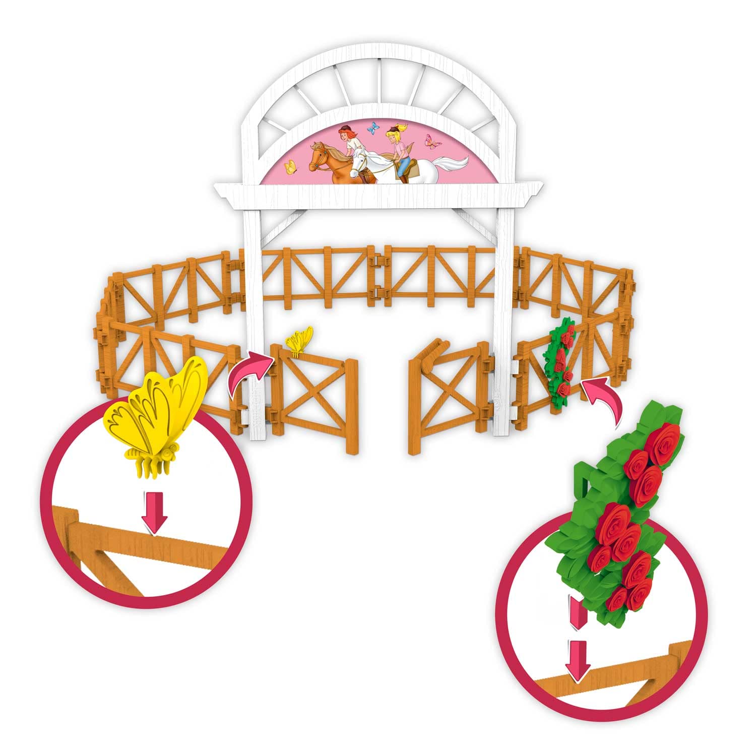 bibi-und-tina-reitarena-24058-spielset-martinshof-ab-3-jahren image 2