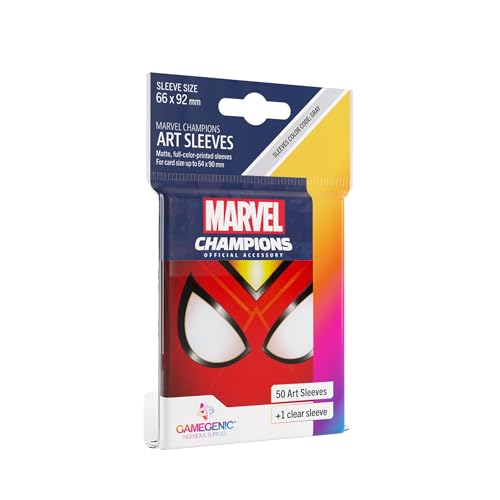 gamegenic-marvel-champions-sleeves-spider-woman-grau-50-1-stk image 7