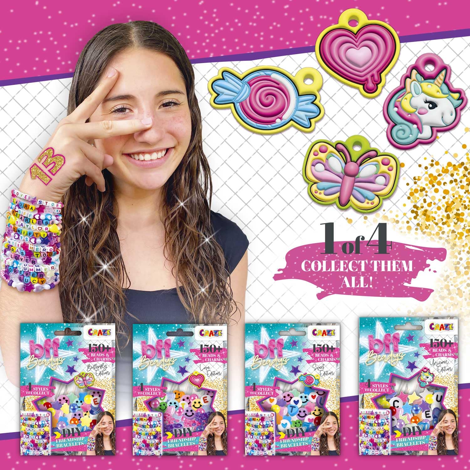 craze-diamondz-bff-beadys-bag-armband-set-150-perlen image 2