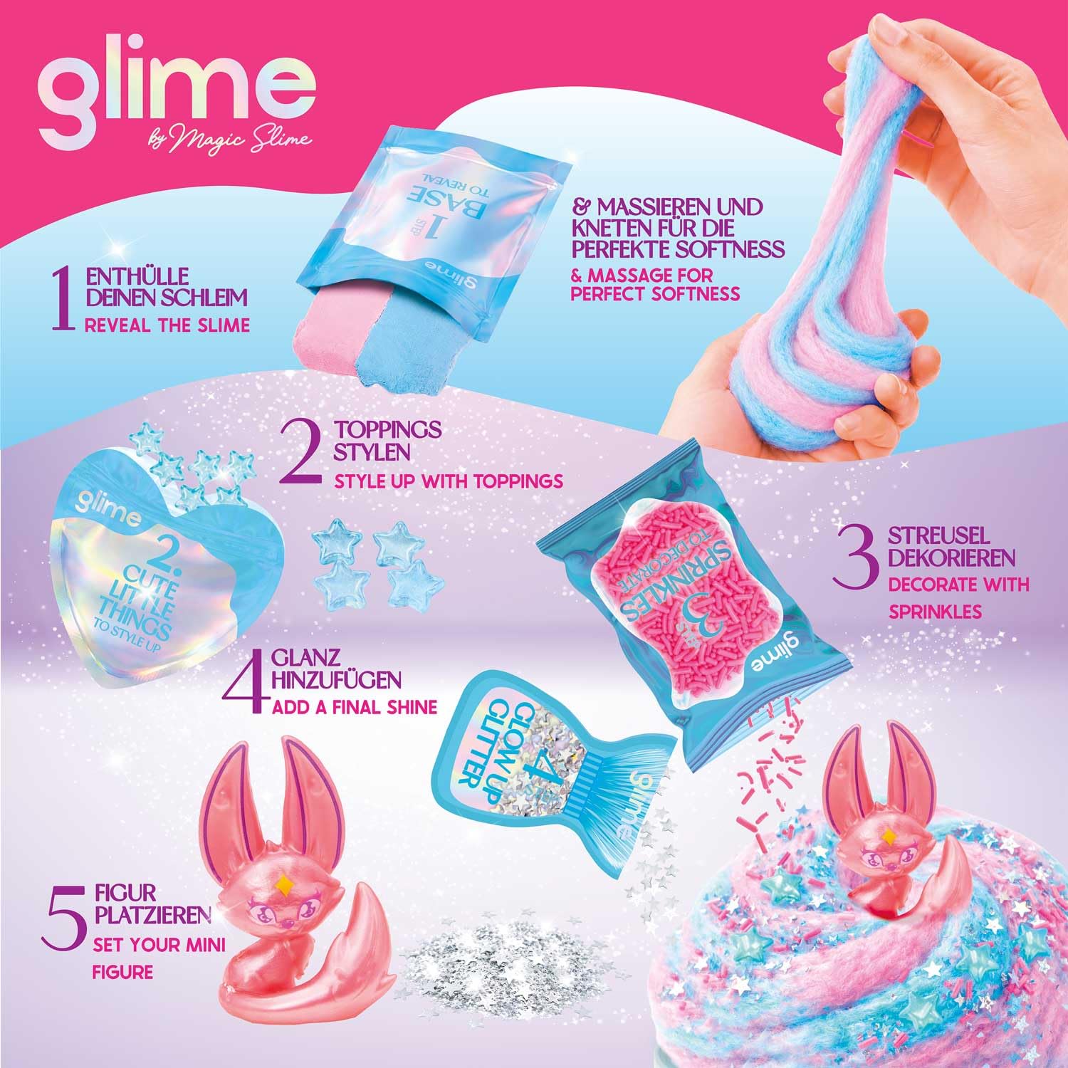 craze-magic-dough-glime-starter-pack-slime-set-mit-figur image 5