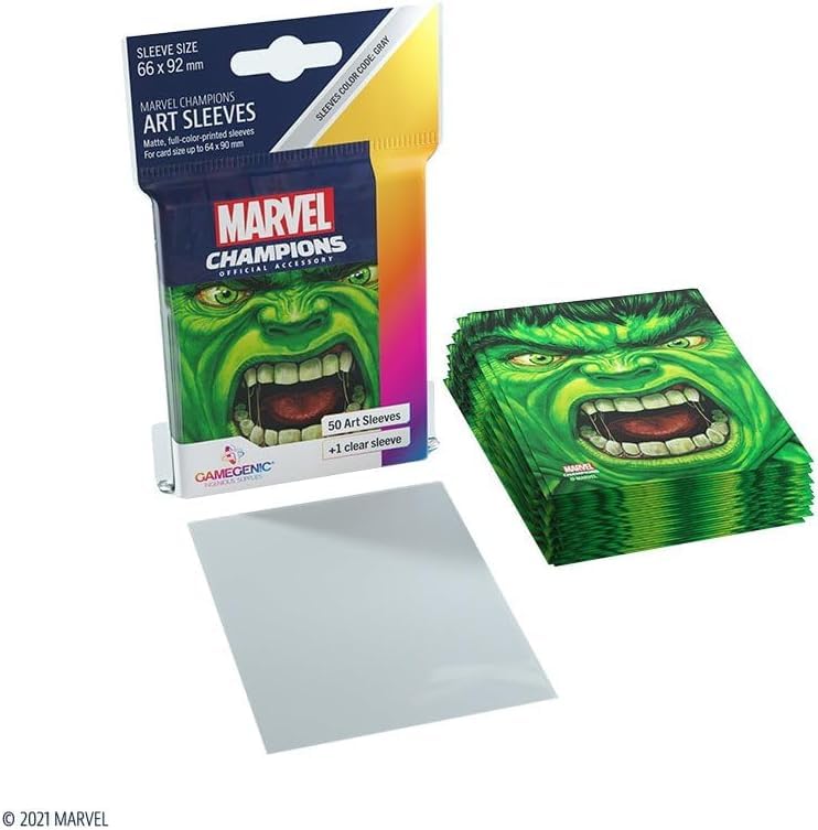 gamegenic-marvel-champions-hulk-kartenh-llen-50-1-matt-grau image 7