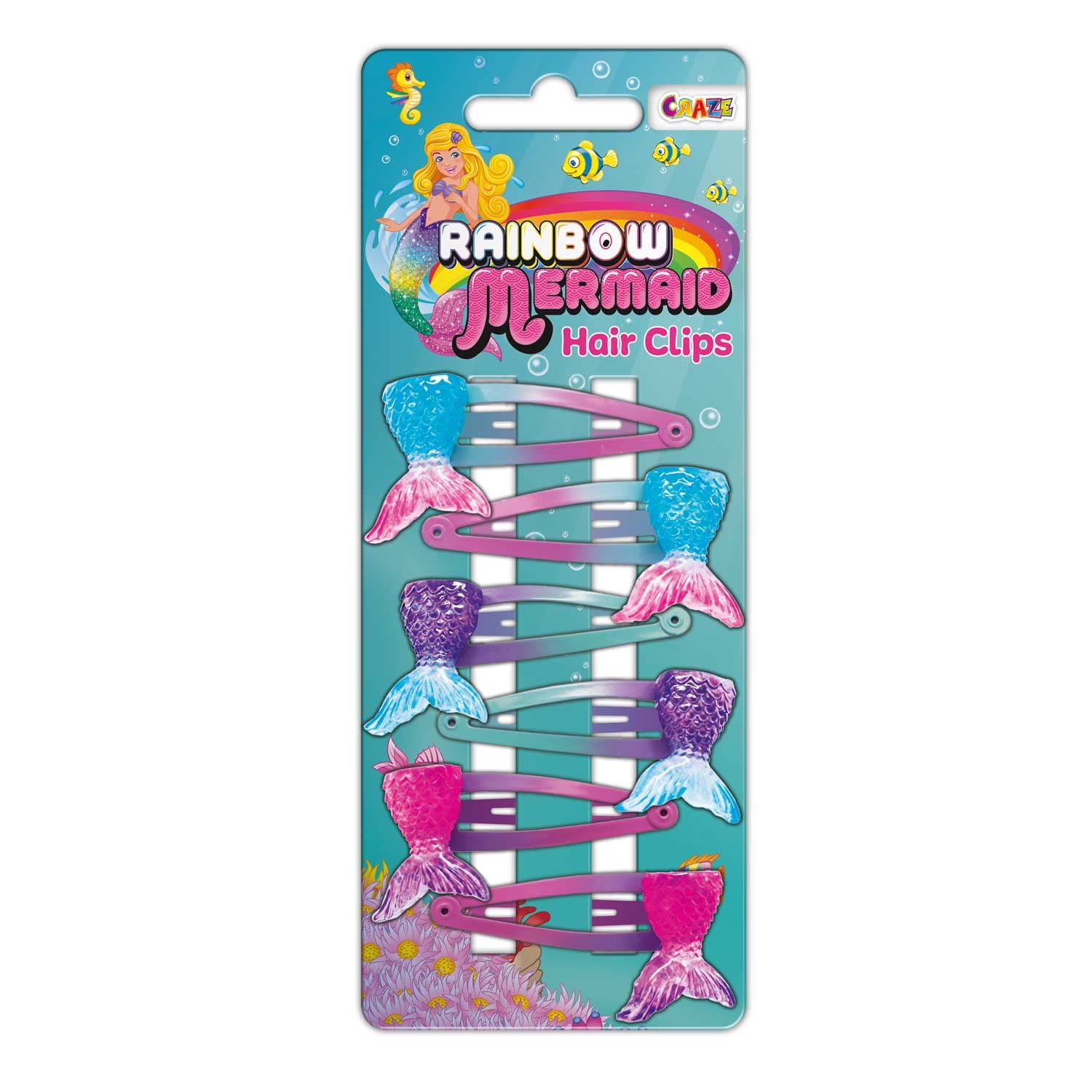 craze-mermaid-haarspangen-kinder-6-st-ck-meerjungfrau-design image 2