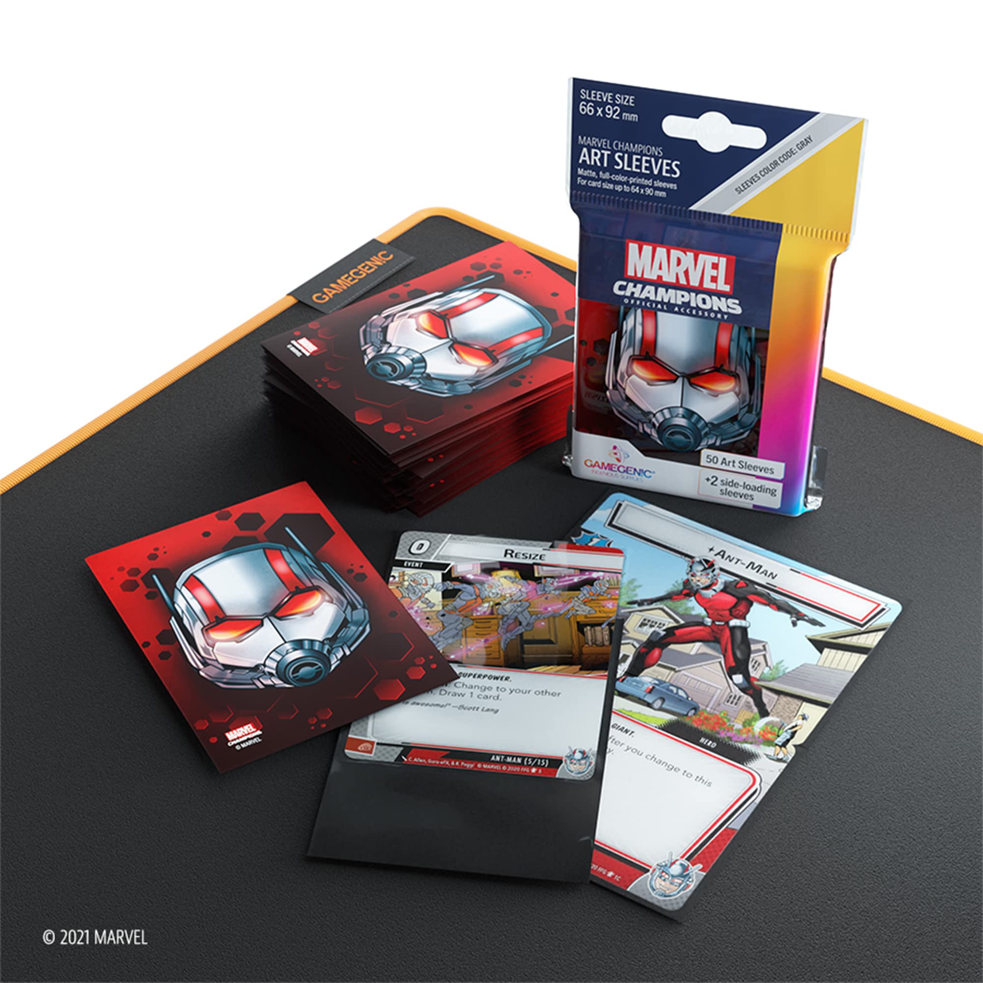 gamegenic-marvel-champions-sleeves-ant-man-66x92-grau-50-st-ck image 4