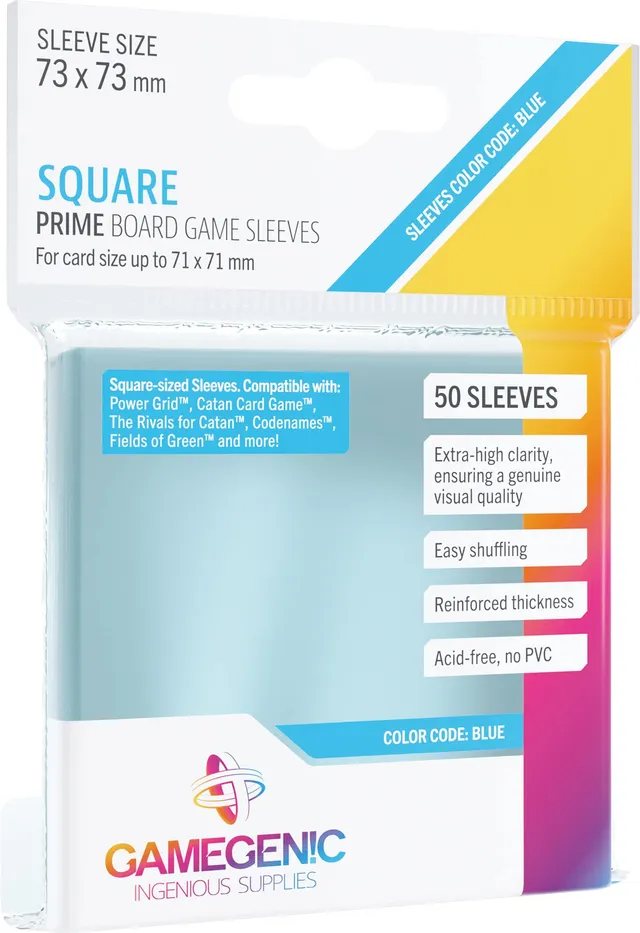 gamegenic-prime-square-sleeves-73x73-mm-50-transparent image 1