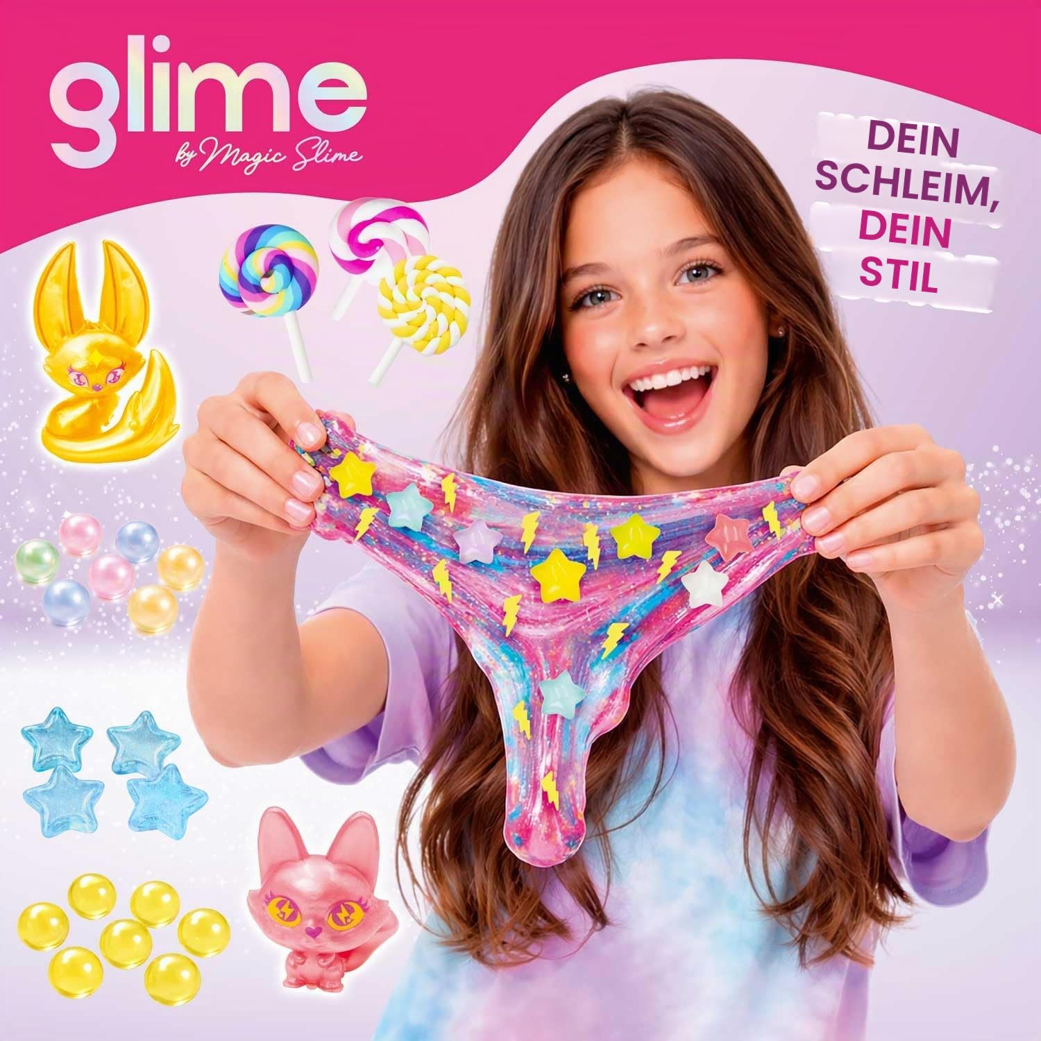 craze-magic-dough-glime-starter-pack-slime-set-mit-figur image 2