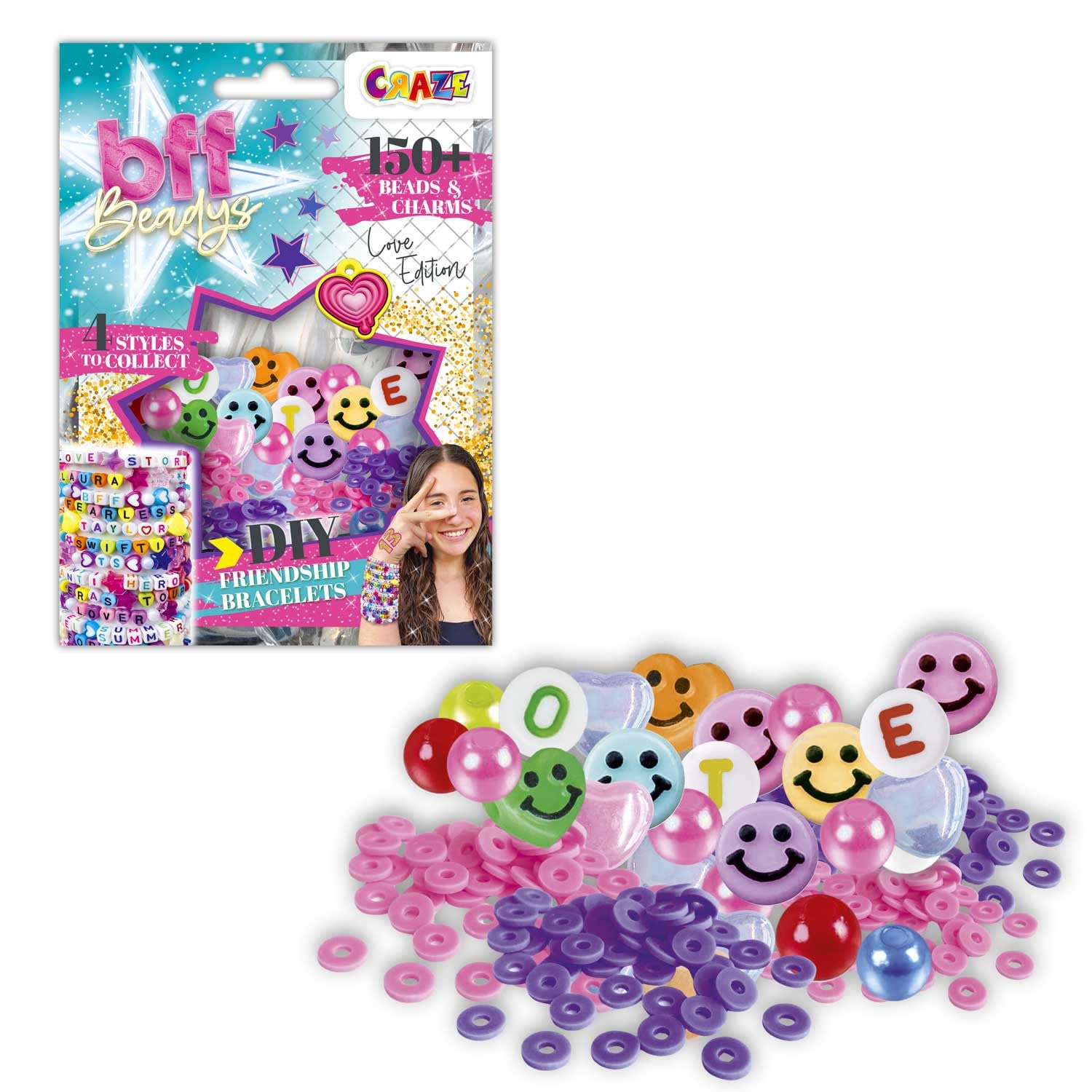 craze-diamondz-bff-beadys-bag-armband-set-150-perlen image 1
