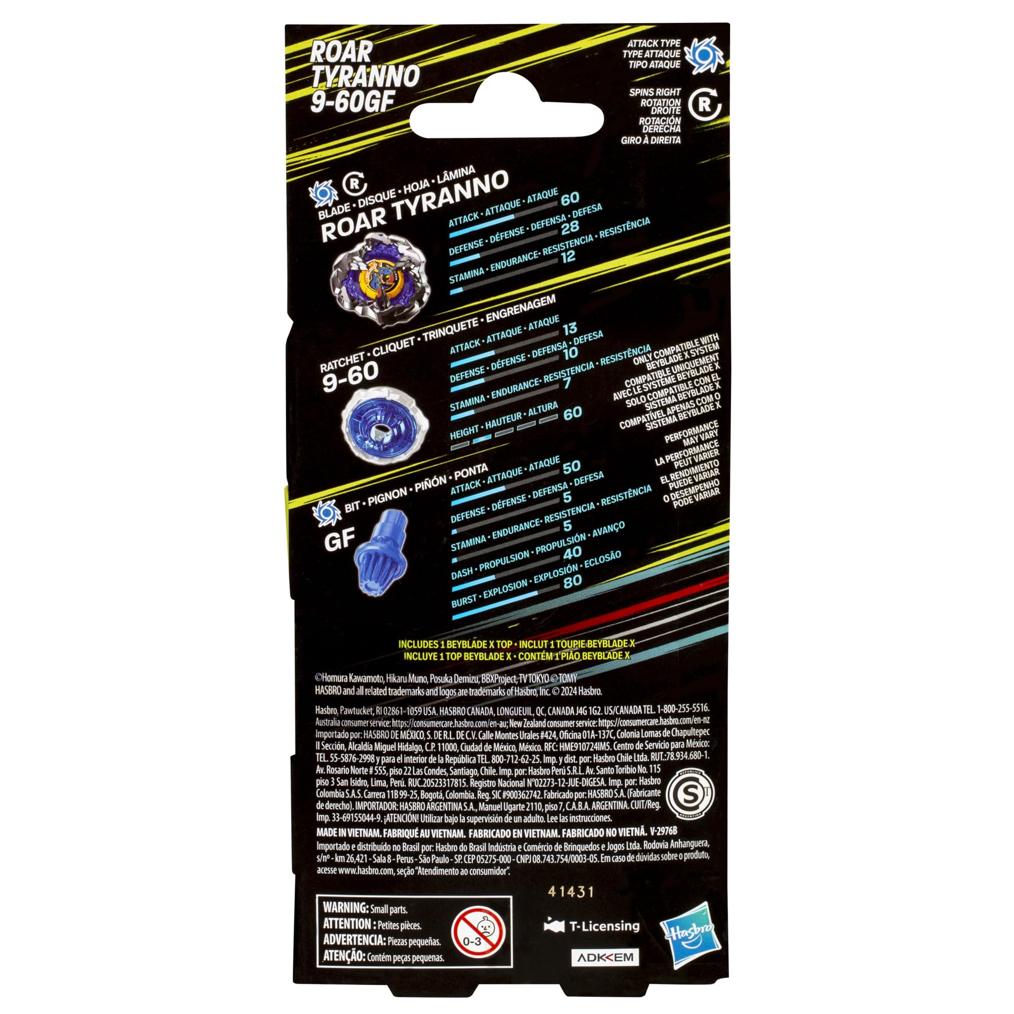 beyblade-x-roar-tyranno-9-60gf-booster-kreisel-attack-type image 4
