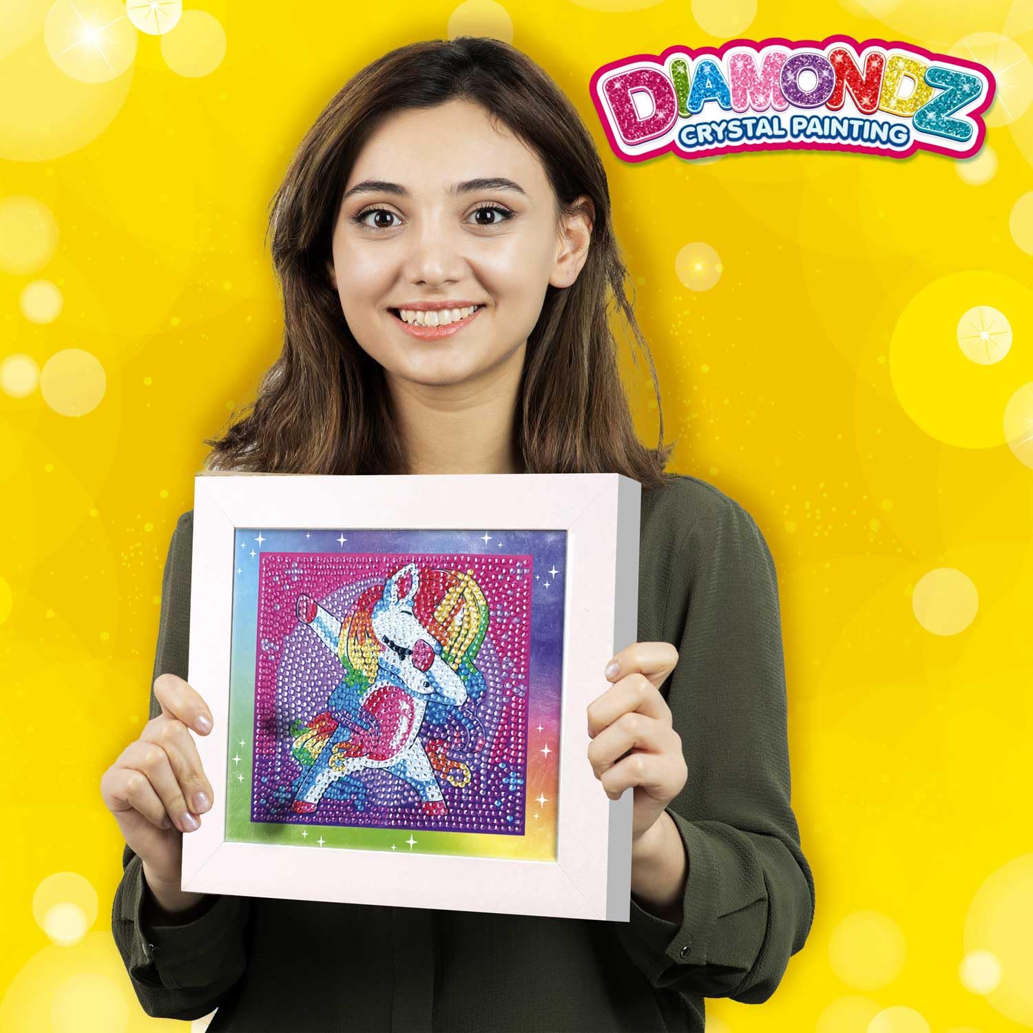 craze-diamondz-crystal-painting-starter-set-einhorn-mit-rahmen image 5