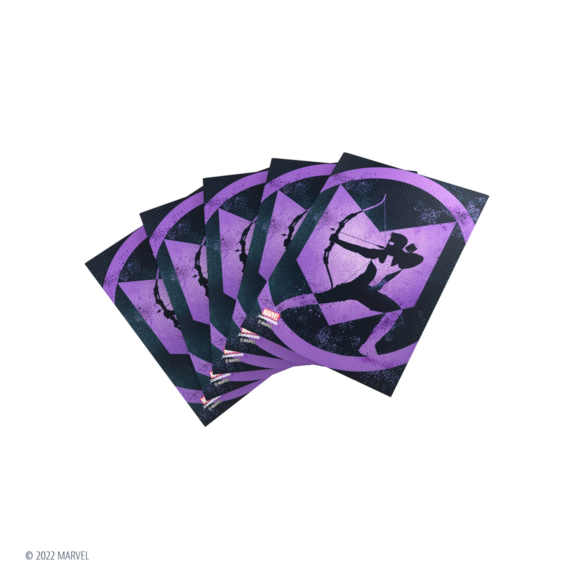 gamegenic-marvel-champions-sleeves-hawkeye-kartenh-llen-50er-grau image 6