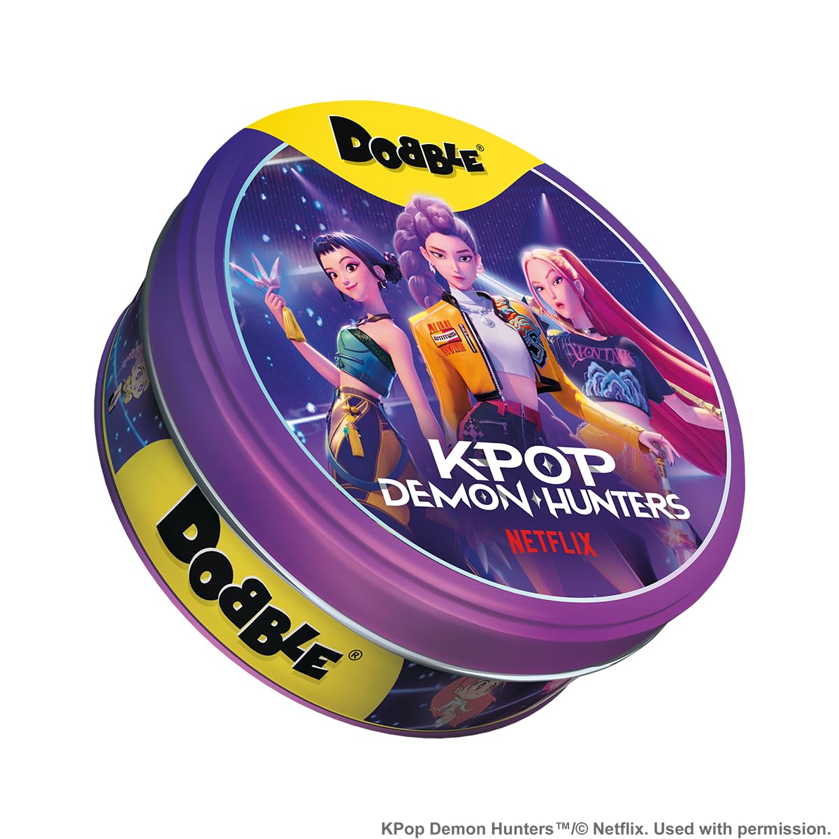 dobble-k-pop-demon-hunters-familienspiel-kartenspiel-blechdose image 6