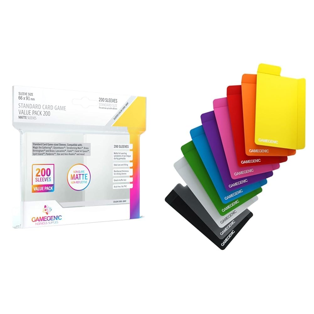 gamegenic-matte-standard-sleeve-value-pack-200-kartenh-llen image 5