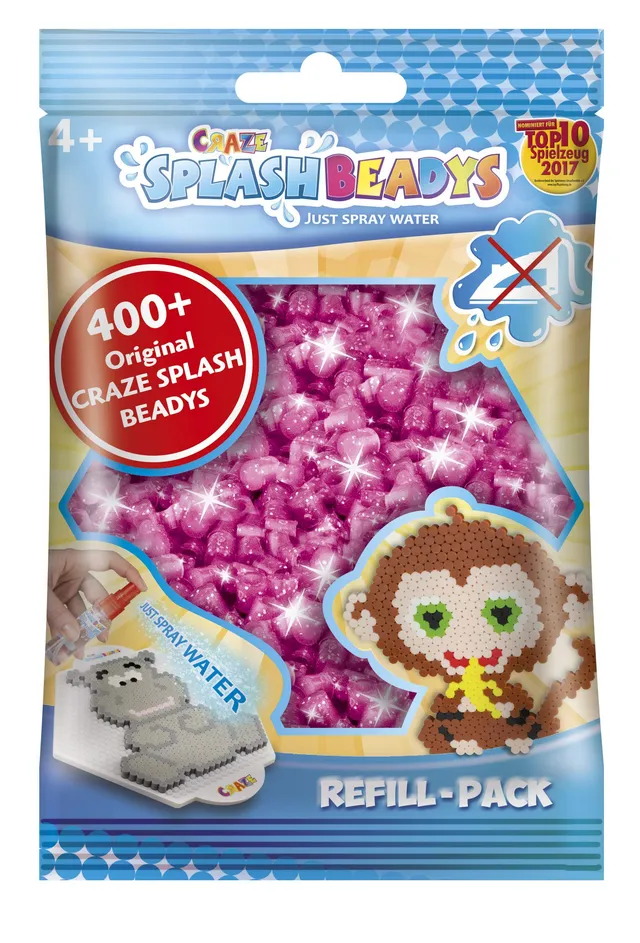 craze-splash-beadys-refill-b-gelperlen-rosa-glitzer-400-stk image 1