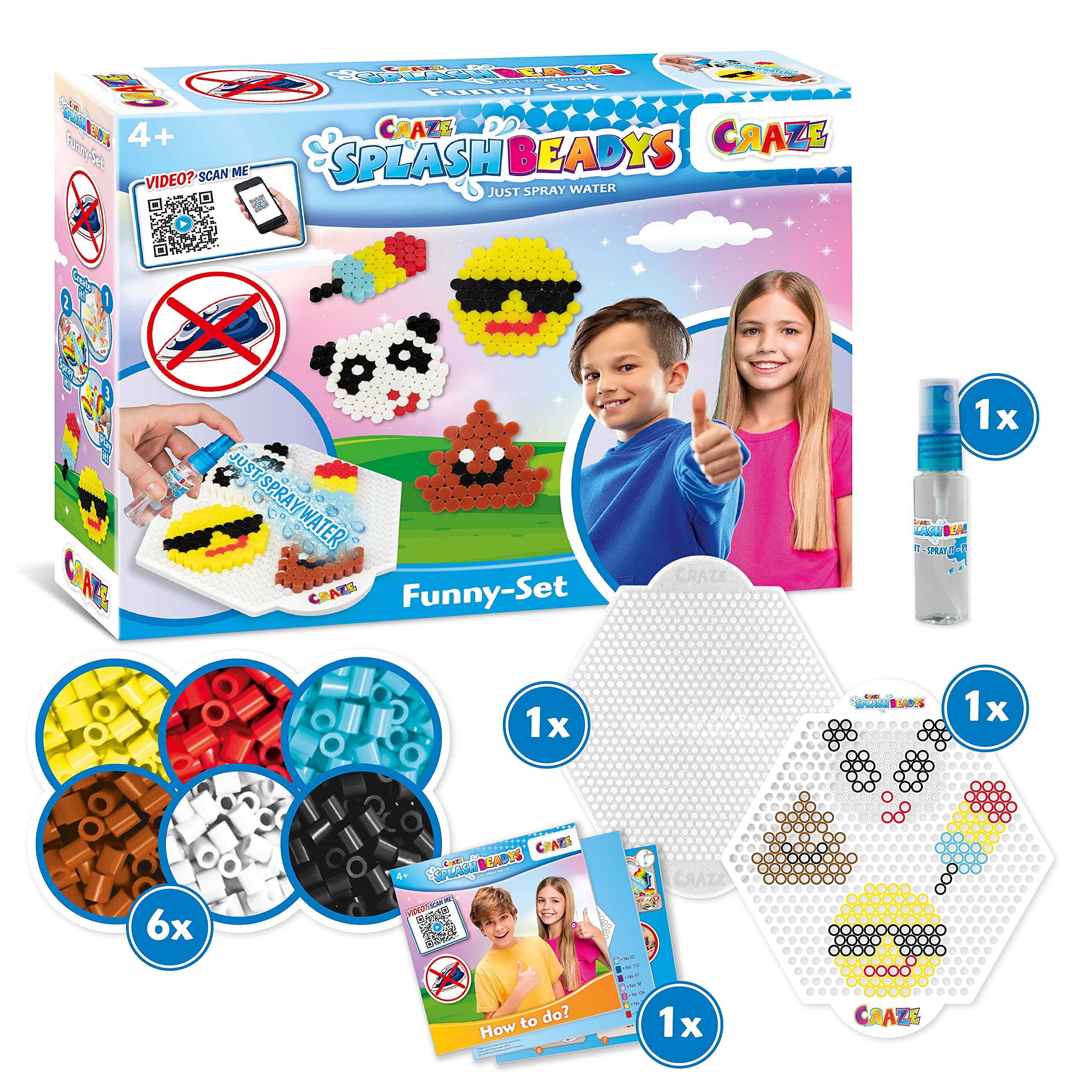 craze-splash-beadys-funny-set-bastelset-smiley-panda-eis image 2