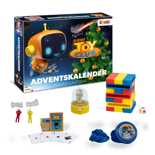 craze-brettspiele-super-toy-club-adventskalender-wissensspiel-24-tlg image 1