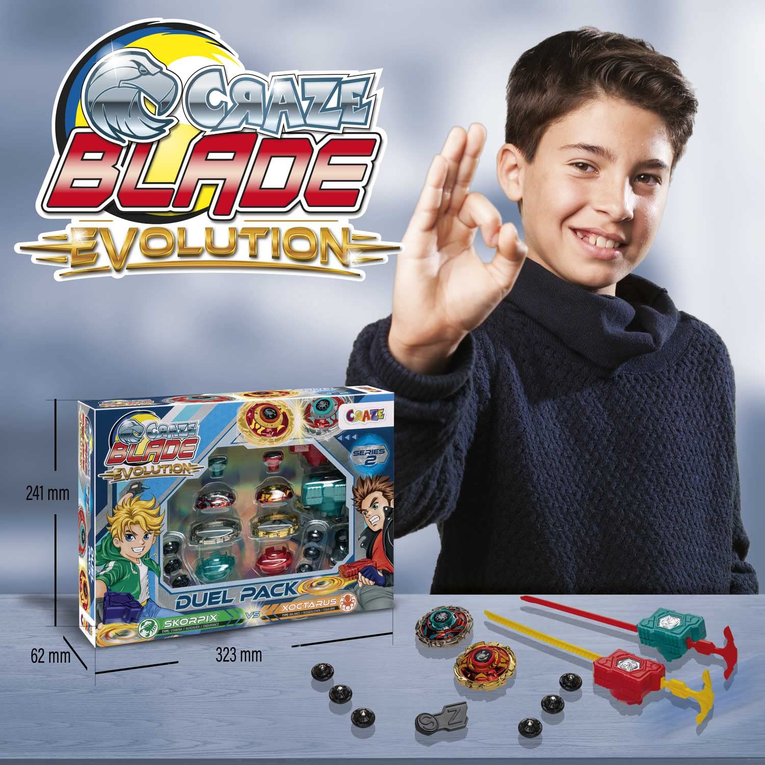 craze-blade-skorpix-xoctarus-evolution-kampfkreisel-duel-pack-metall image 6