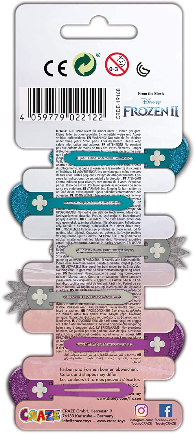 craze-frozen-2-haarspangen-set-24-haarclips-eisk-nigin-3-designs image 4
