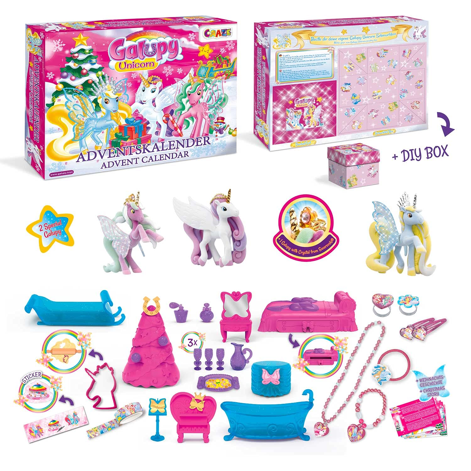 craze-galupy-unicorn-adventskalender-spielzeug-24-t-rchen image 2
