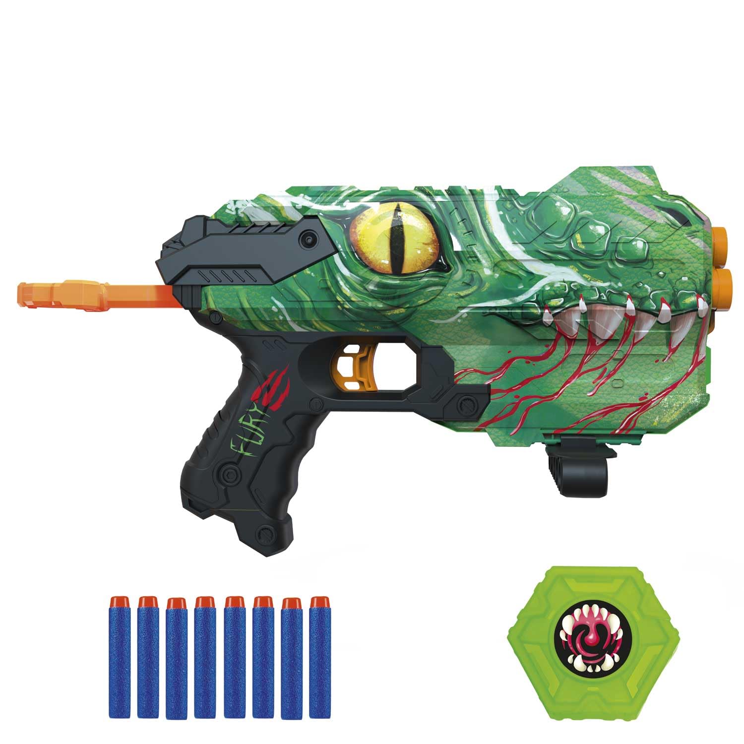 craze-blaster-x-fury-schaumstoff-blaster-30cm-mit-8-darts-14m image 2