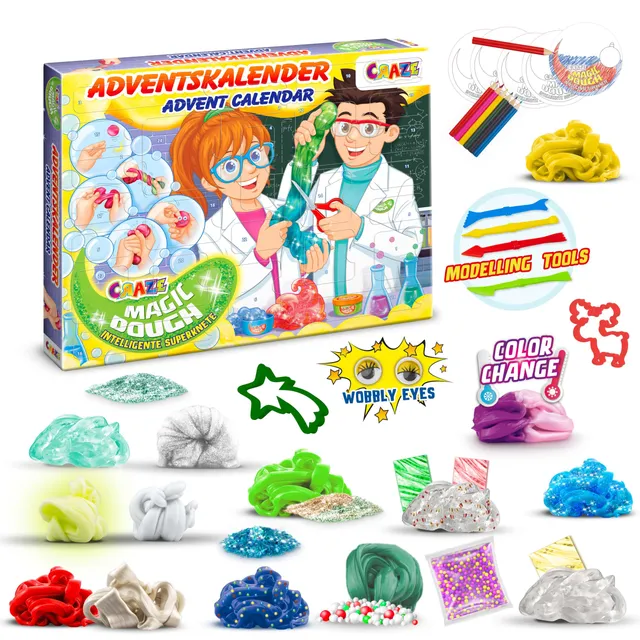 craze-magic-dough-adventskalender-knete-24-t-rchen-ab-3-jahren image 1