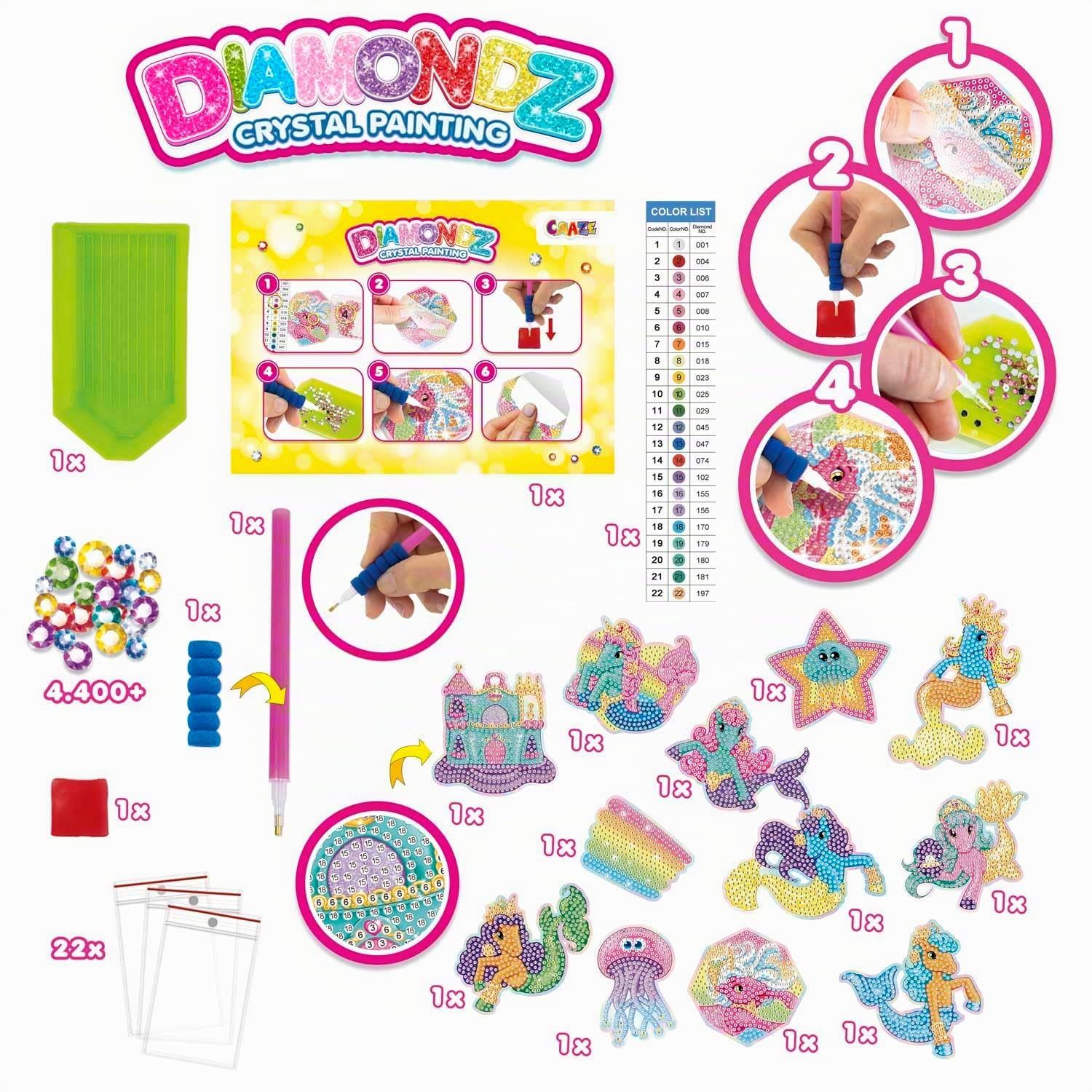 craze-diamondz-galupy-mermaid-sticker-diamond-painting image 7