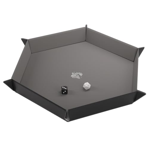 gamegenic-magnetic-dice-tray-hexagonal-w-rfelschale-schwarz-grau image 6