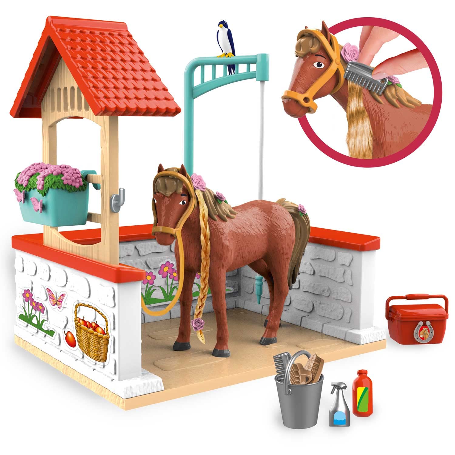 craze-bibi-und-tina-reiterhof-waschplatz-spielset-amadeus-ab-3-jahre image 3