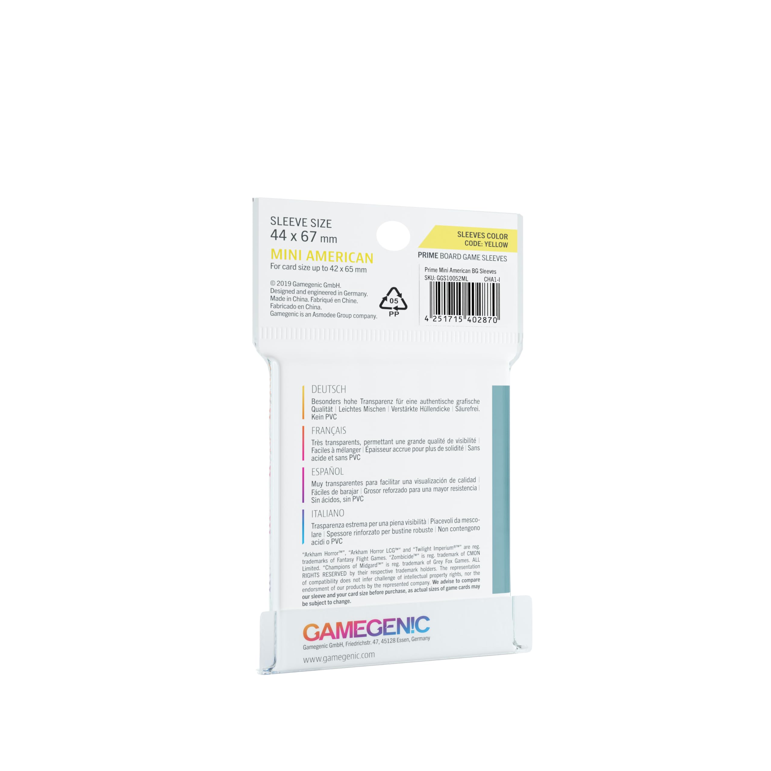gamegenic-prime-mini-american-sleeves-50-h-llen-44x67 image 2