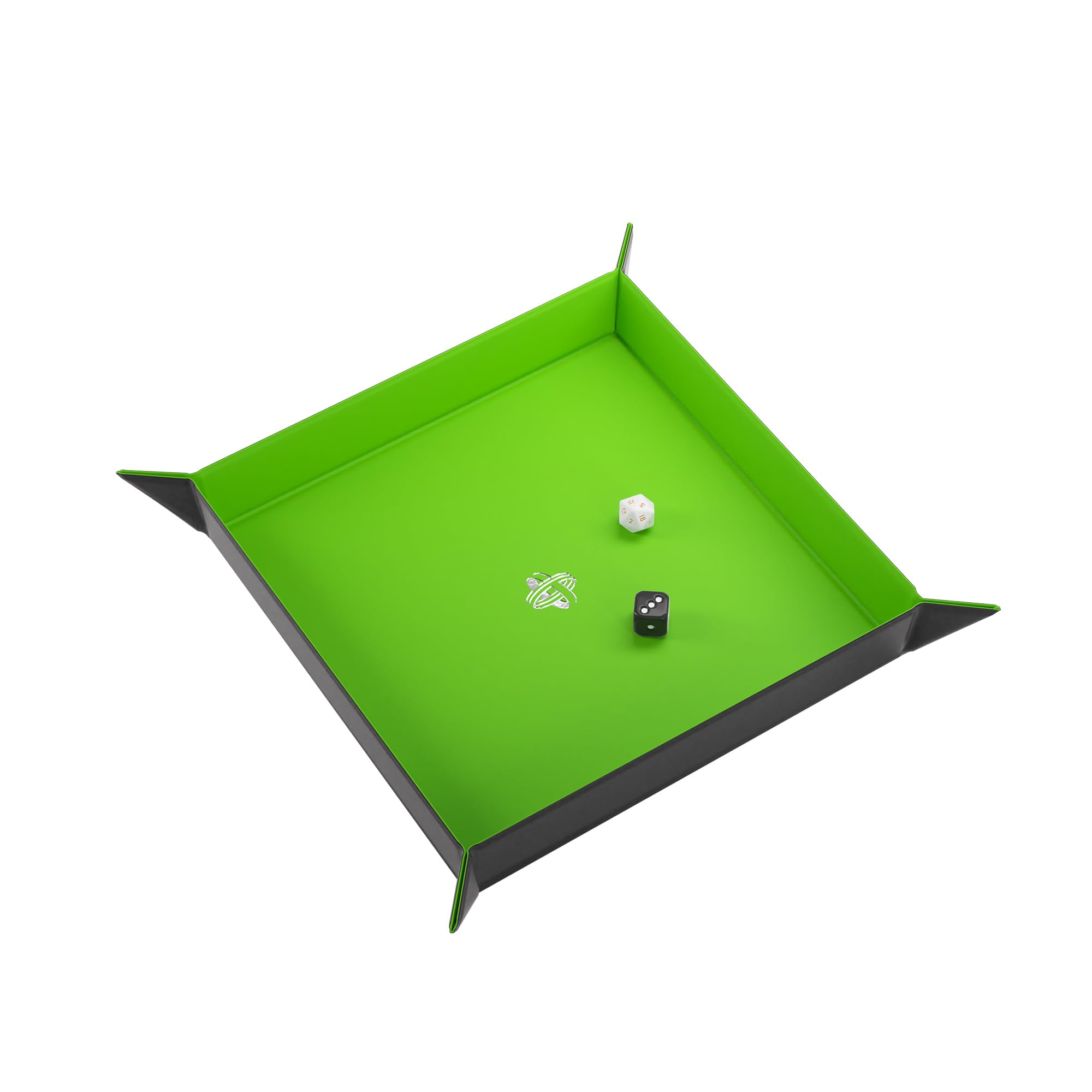 gamegenic-magnetic-dice-tray-square-w-rfelschale-schwarz-gr-n-magnetisch image 2