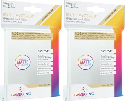 gamegenic-dixit-sleeves-sand-81x122mm-90-kartenh-llen-matt image 6
