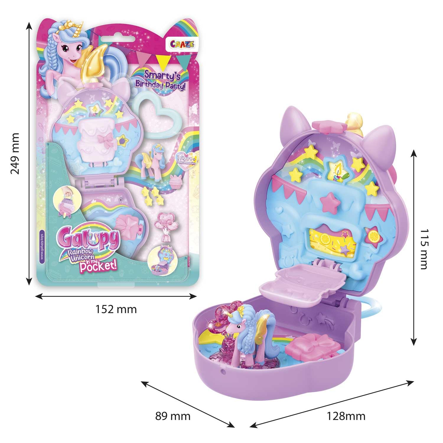 craze-galupy-rainbow-unicorn-spielset-karussell-mit-mini-figur image 6