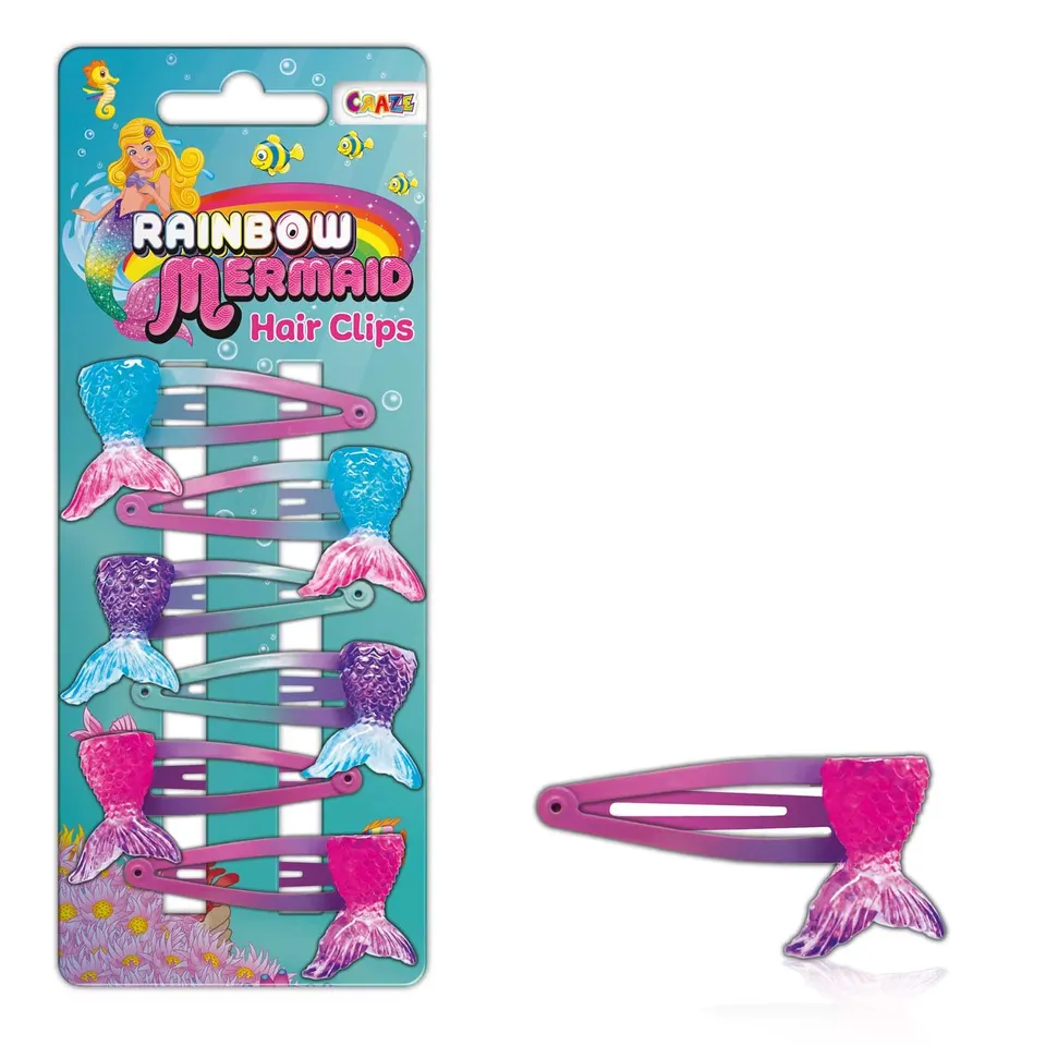 craze-mermaid-haarspangen-kinder-6-st-ck-meerjungfrau-design image 1