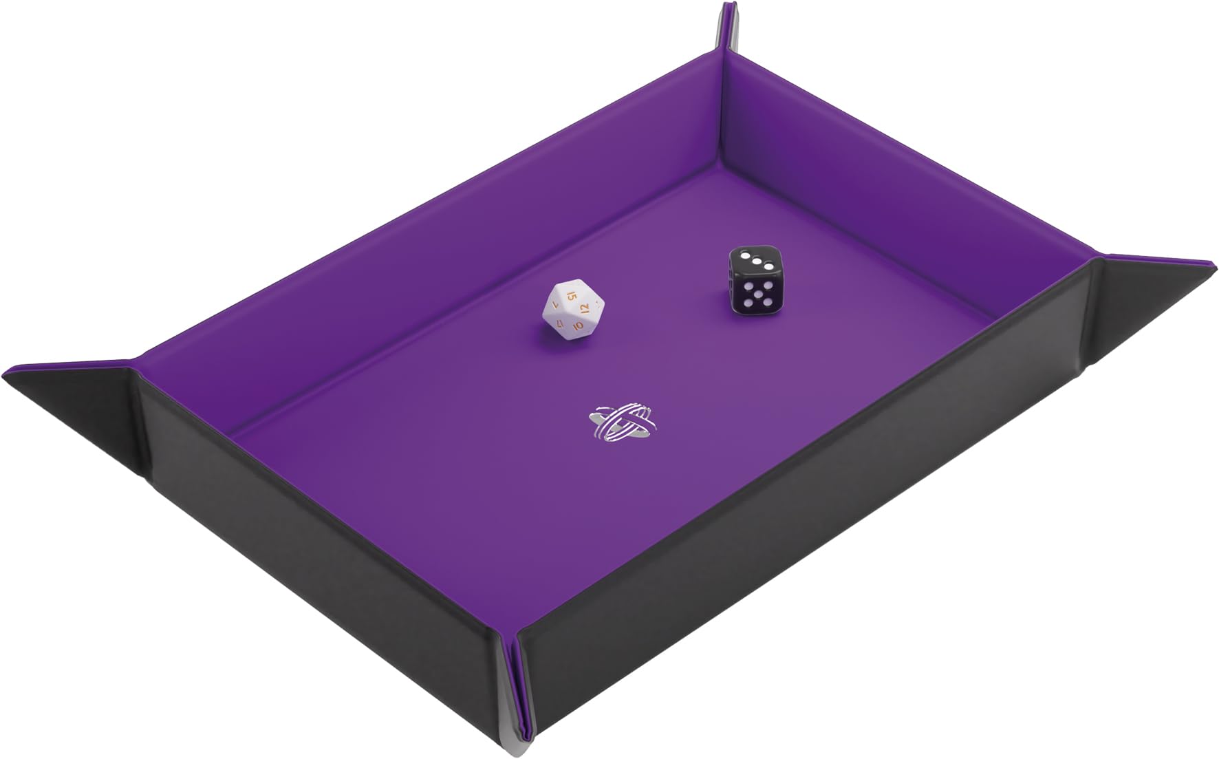 gamegenic-magnetic-dice-tray-rechteckig-w-rfelschale-schwarz-lila image 3