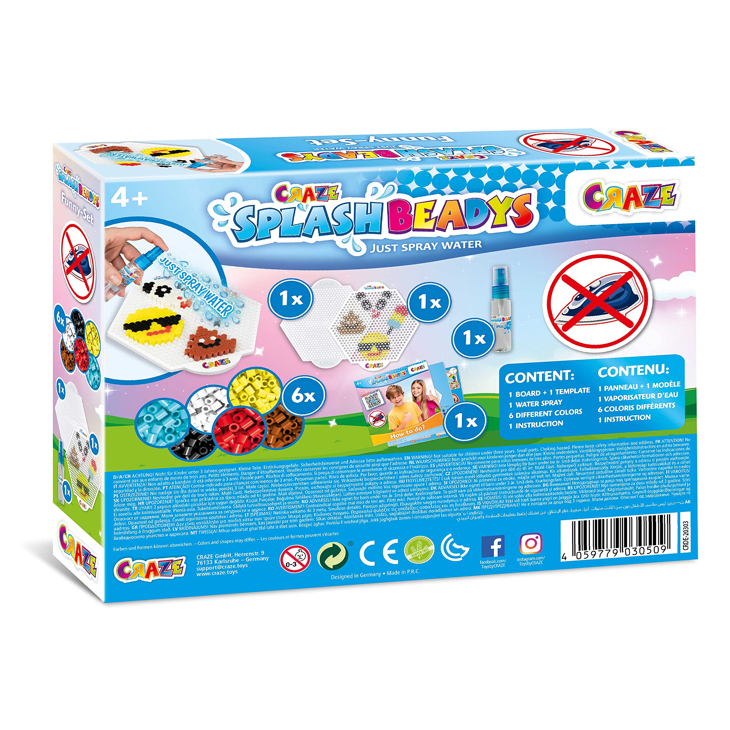 craze-splash-beadys-funny-set-bastelset-smiley-panda-eis image 4