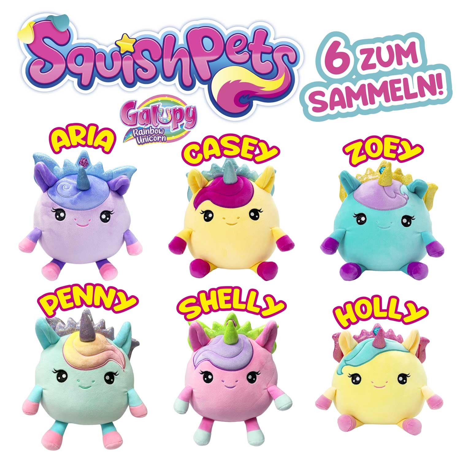 craze-squishpets-galupy-aria-einhorn-pl-schtier-19cm-lila image 4