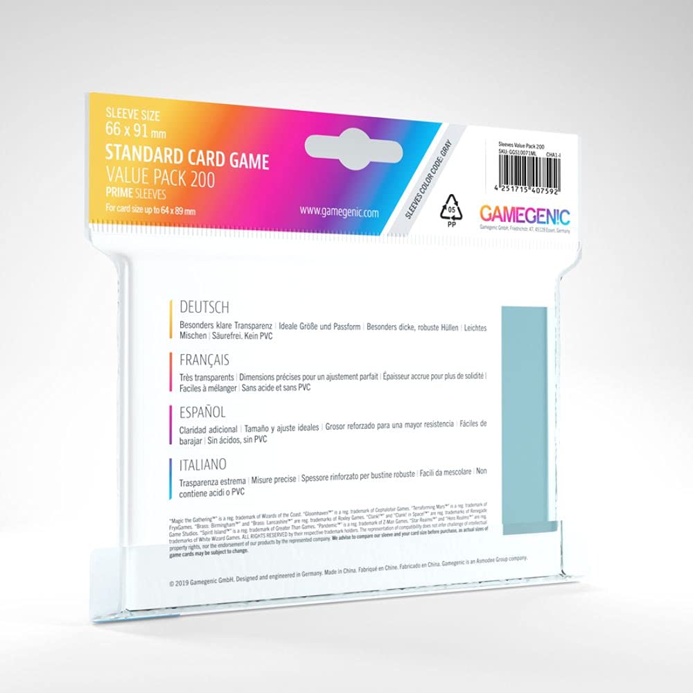 gamegenic-matte-standard-sleeve-value-pack-200-kartenh-llen image 3