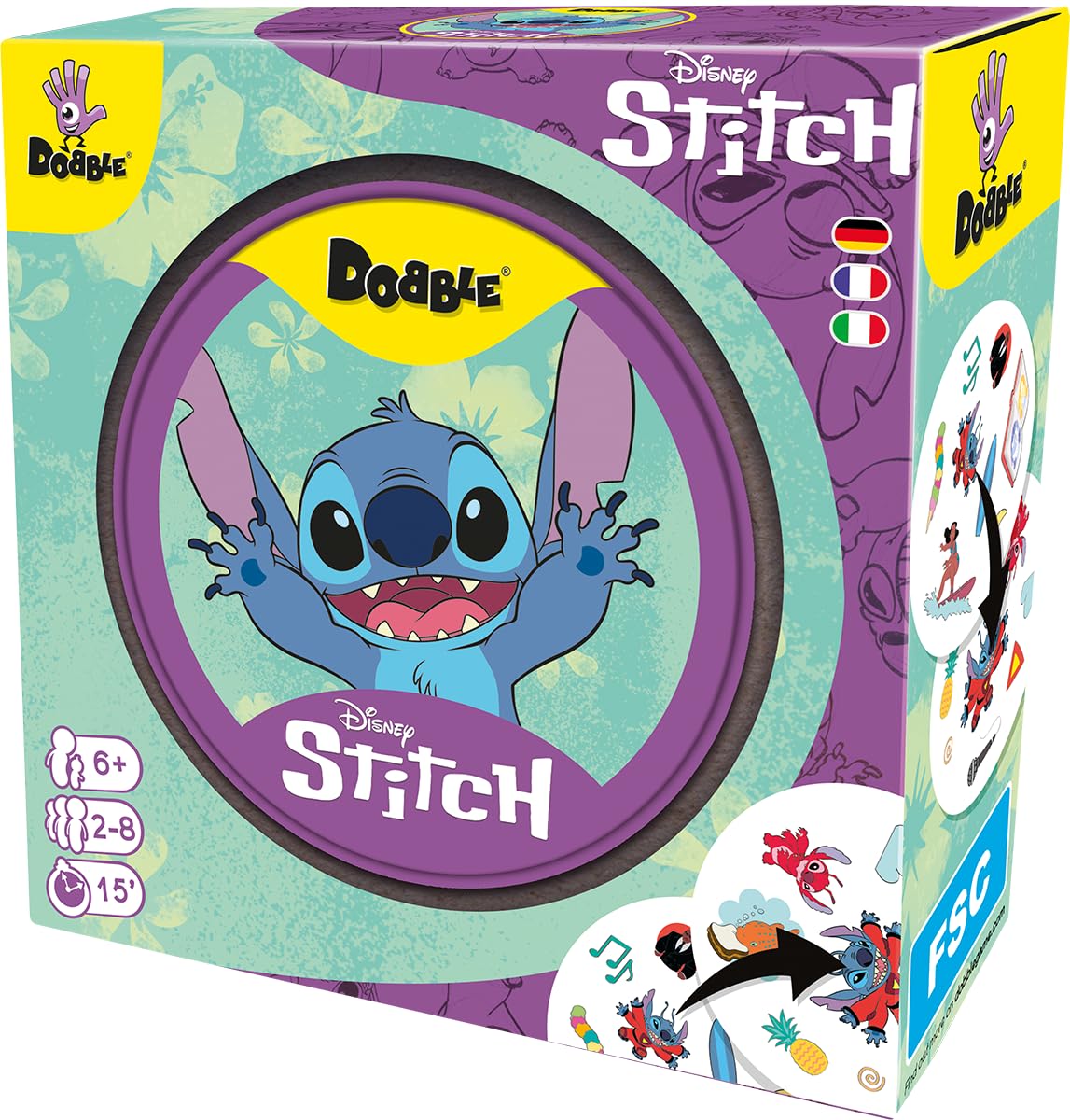dobble-disney-stitch-kartenspiel-metalldose-ab-6-jahren image 3