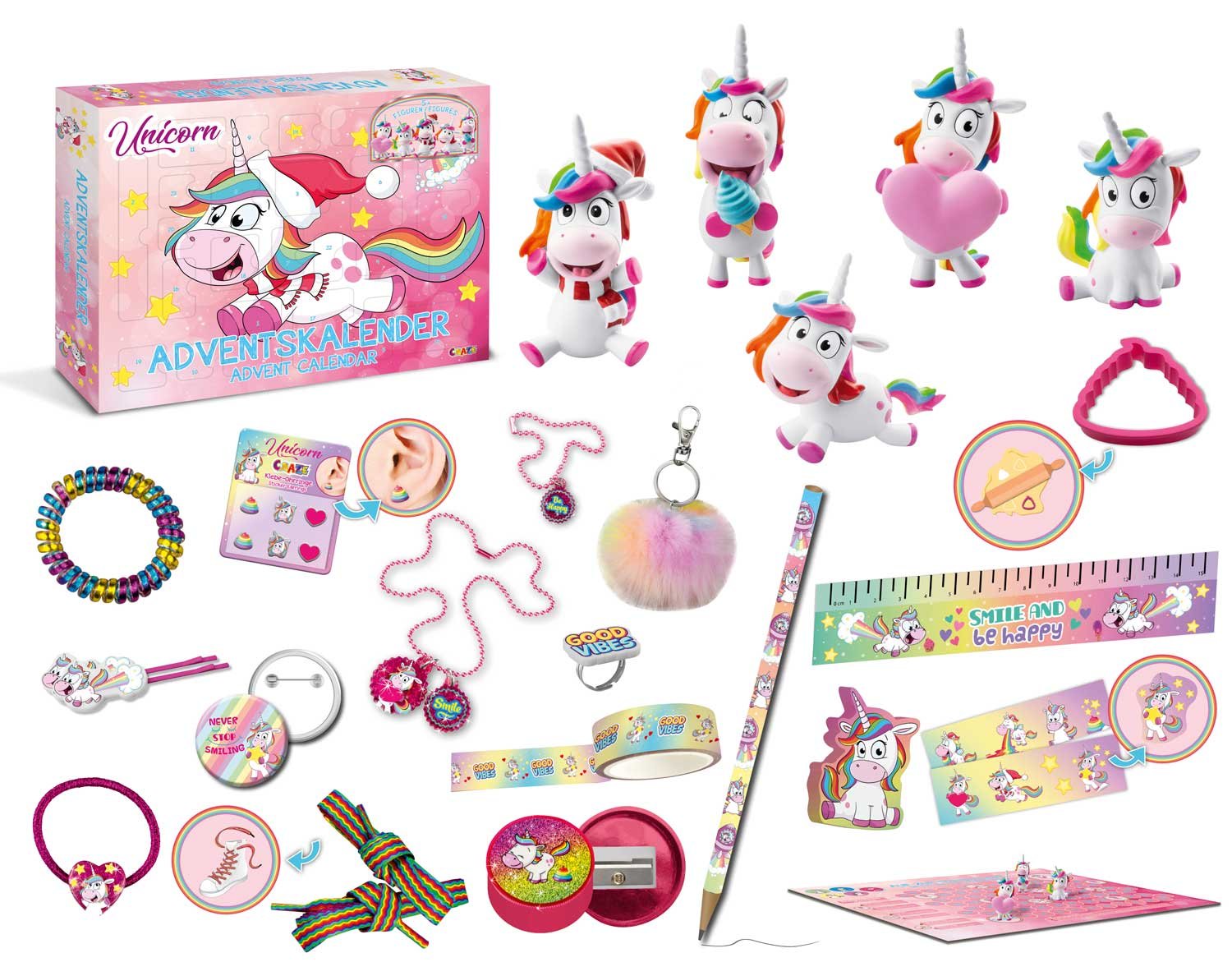 craze-unicorn-einhorn-adventskalender-f-r-kinder-rosa-24-teile image 4