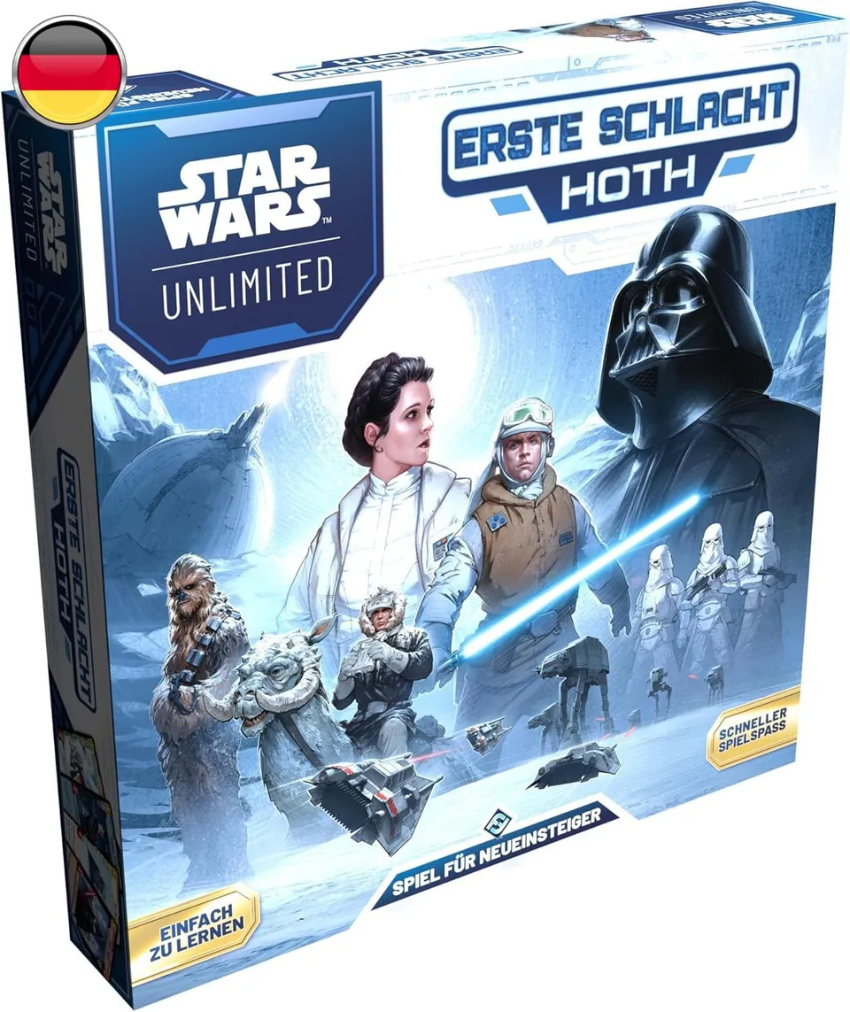 asmodee-star-wars-unlimited-erste-schlacht-hoth-kartenspiel-starter image 1