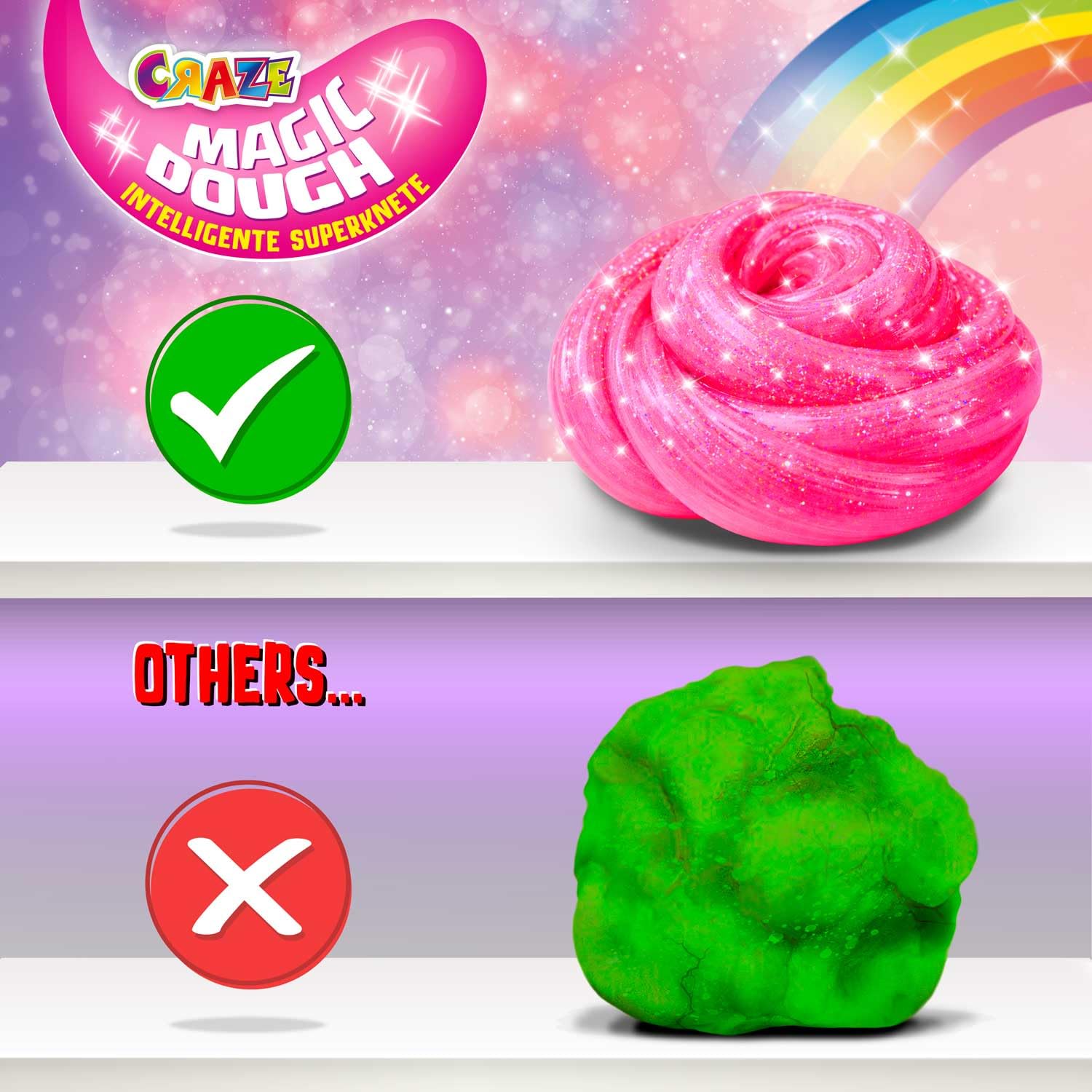 craze-magic-dough-expert-unicorn-intelligente-knete-70g-pink image 7