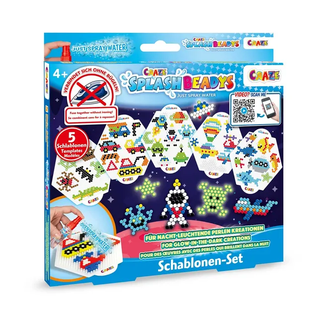 craze-splash-beadys-schablonen-5er-set-boys-bastelset image 1