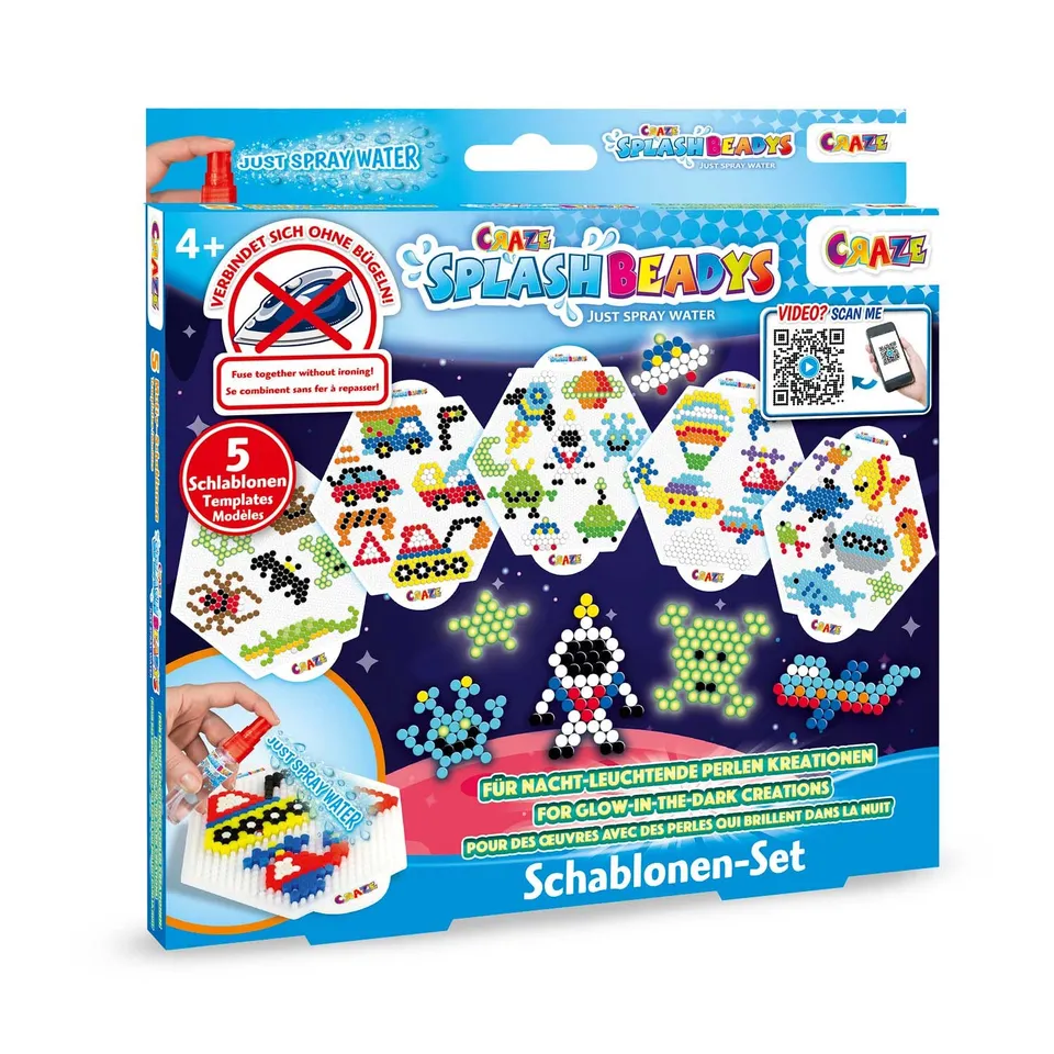 craze-splash-beadys-schablonen-5er-set-boys-bastelset image 1