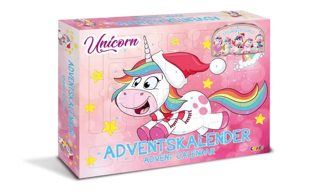 craze-unicorn-einhorn-adventskalender-f-r-kinder-rosa-24-teile image 1