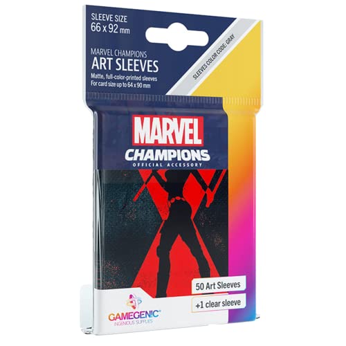 gamegenic-marvel-champions-black-widow-kartenh-llen-66x92-matt-grau image 8
