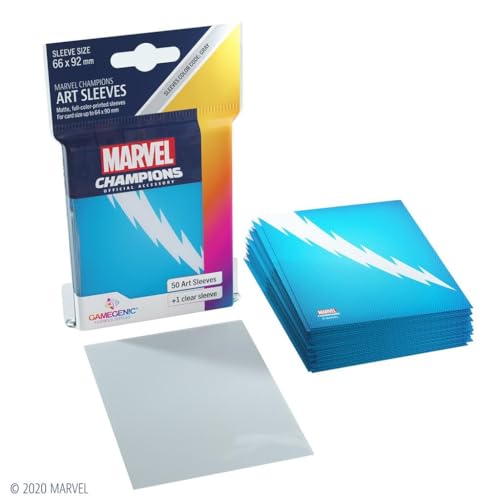 gamegenic-marvel-champions-quicksilver-kartenh-llen-grau-50-st-ck image 8